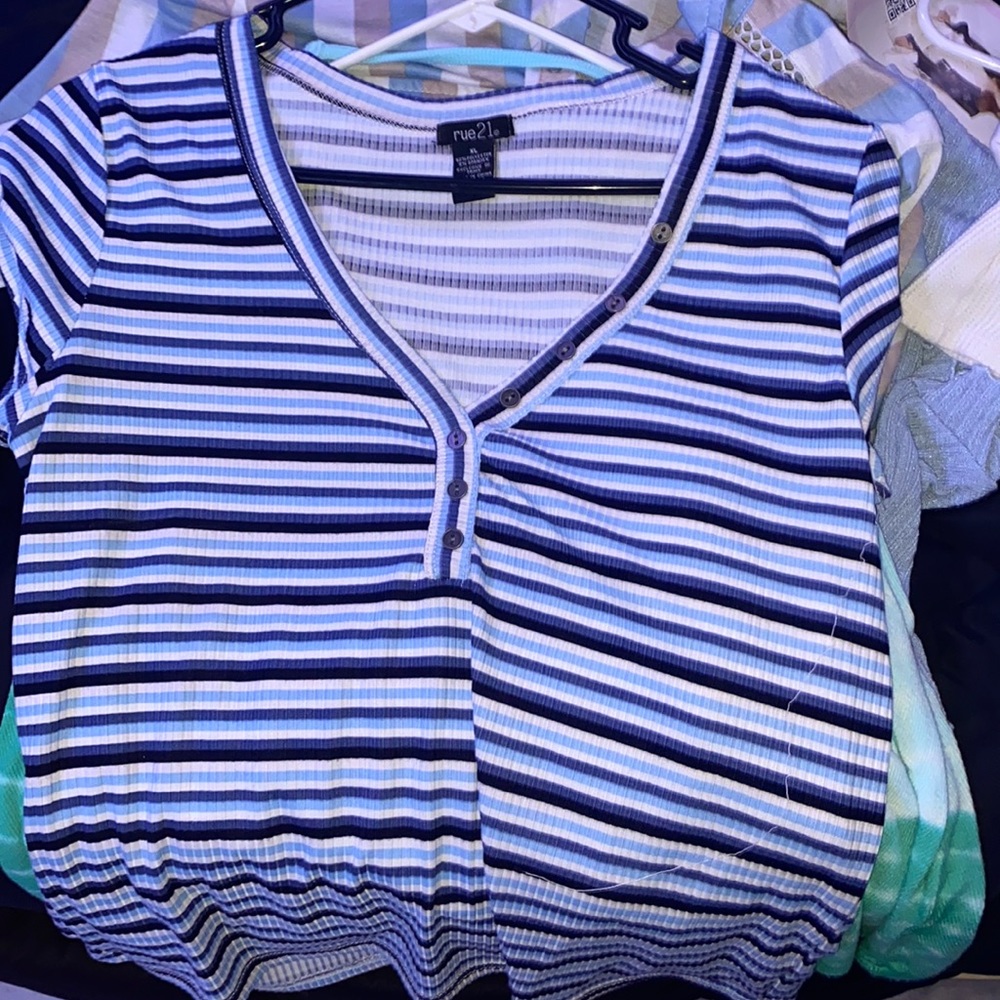 Striped crop top